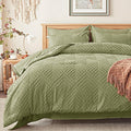 Zzlpp Queen Comforter Set 7 pieces, Army Green Tufted Bed in a Bag by ZZLPP