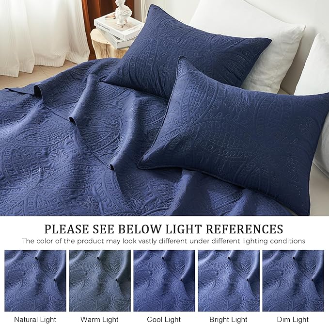 akkialla Twin Quilt Bedding Set, Lightweight Soft Bedspread Coverlet, Modern - Image 5