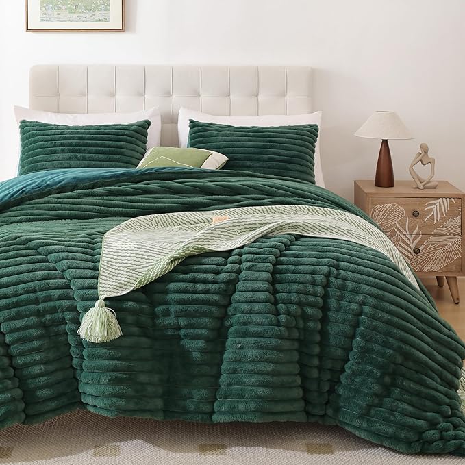 Smoofy Fluffy King Size Comforter Set 3 Pieces by SMOOFY