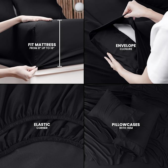 Utopia Bedding Queen Bed Sheets Set - Image 4