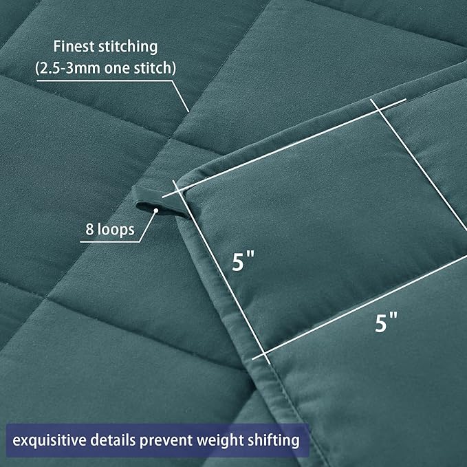 yescool Weighted Blanket for Adults Cooling Heavy Blanket for Sleeping Perfect - Image 4