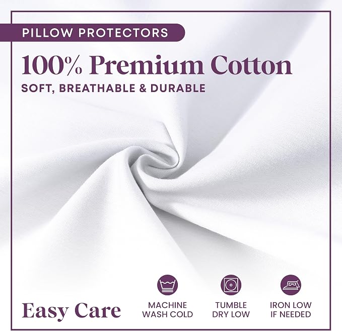 CirclesHome Pillow Protectors 12 Pack King Zippered - Image 4