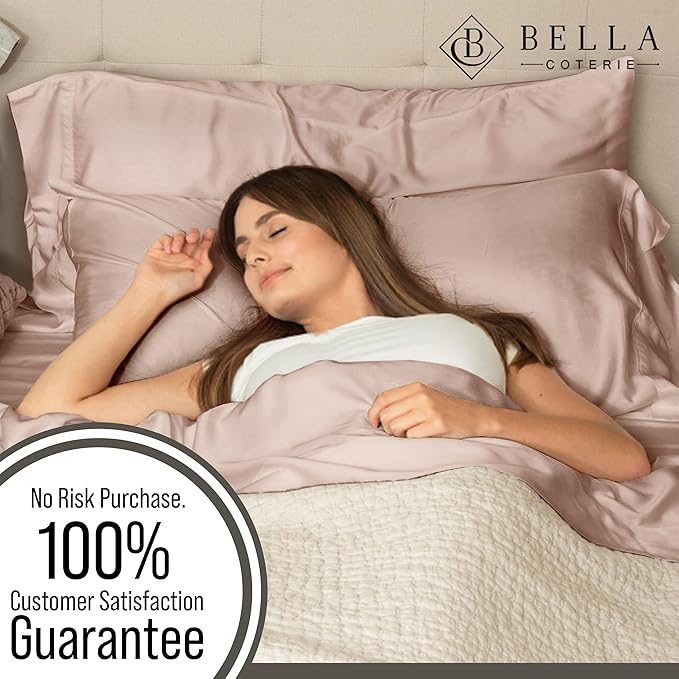 Bella Coterie | Luxury Bamboo Viscose Standard Size Pillowcase Set | 100% - Image 5