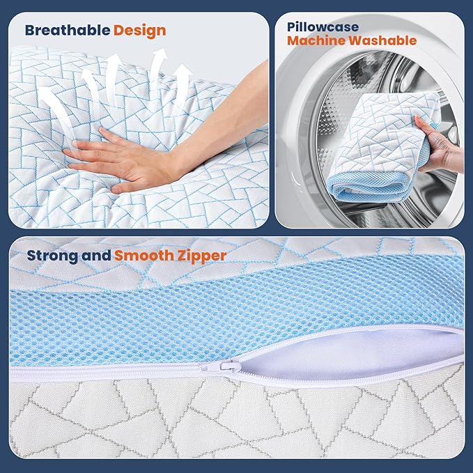 A-Pce Adjustable Pillow, King Size Bed Pillows - Image 7