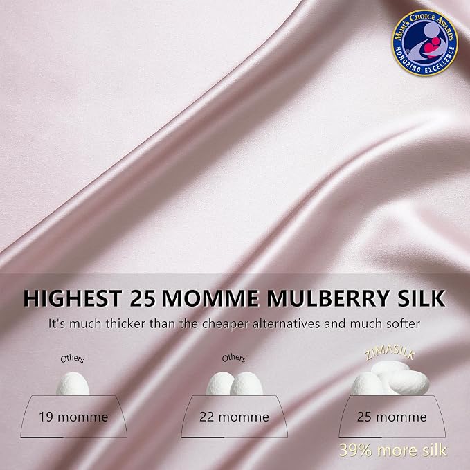 ZIMASILK 25 Momme 100% Pure Mulberry Silk Pillowcase - Image 3