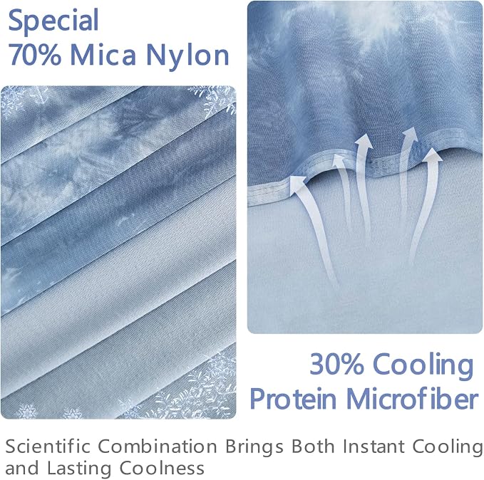 Topcee Cooling Blanket for Hot Sleepers and Night Sweats, 100% Oeko-Tex - Image 3