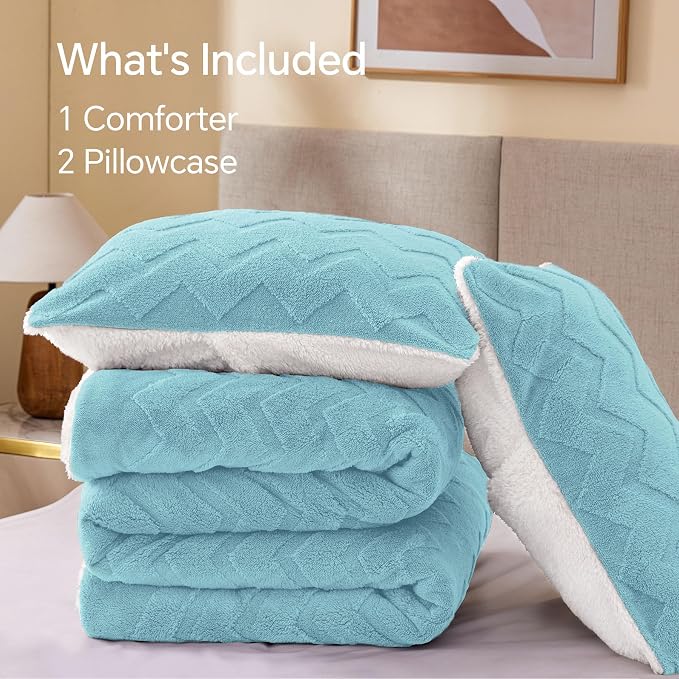 BEDELITE Fluffy King Size Comforter Set - Image 8