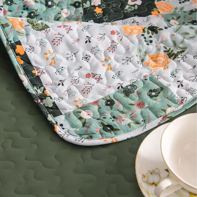 Exclusivo Mezcla 50"x 60" Quilted Throw Blanket- Microfiber Quilt Throw - Image 5