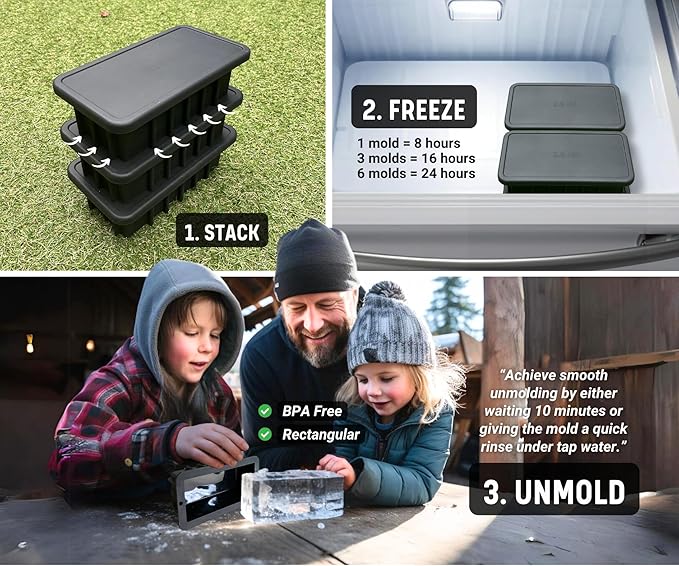Alaskey® Extra Large Ice Block Mold 2.5 lbs - Image 4