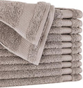 BIOWEAVES 100% Organic Cotton 700 GSM Plush Washcloths 13" x 13" GOTS Certified by BIOWEAVES
