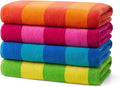 Kaufman - Soft Oversized Beach Towels in Bulk | 29" x 58" Velour Striped Towel by BENKAUFMANSALESCO