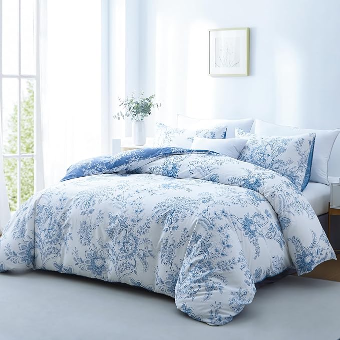 BOLINLIVING Duvet Cover Twin Size, Flower Kids Duvet Cover - Image 2