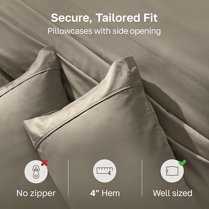 California Design Den Standard Queen Size Pillowcase Set - Image 4