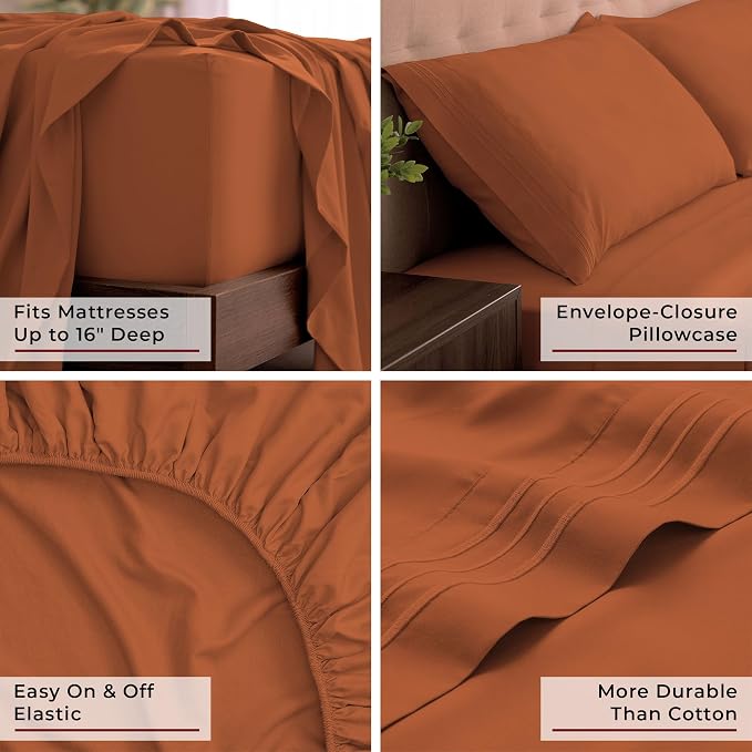 Mellanni California King Sheets Set - Image 5