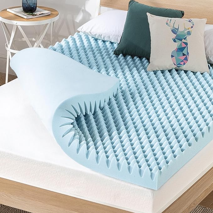 Best Price Mattress 4 Inch Egg Crate Memory Foam Mattress Topper by BestPriceMattressInc