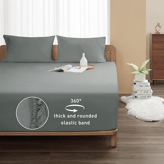 Sunflower Full Fitted Sheet, 1-Piece Deep Pocket Fitted Bottom Sheet 16" - Image 2