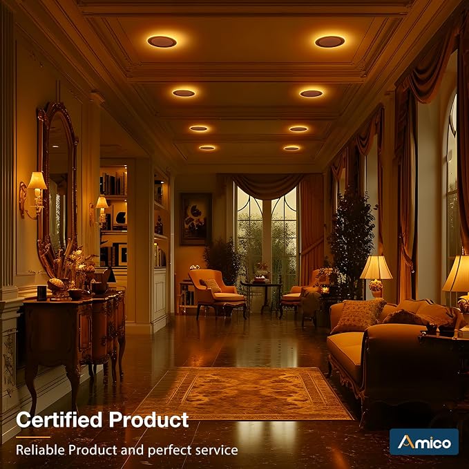 Amico 6 Pack Black 6 Inch 5CCT LED Recessed Ceiling Light - Image 7