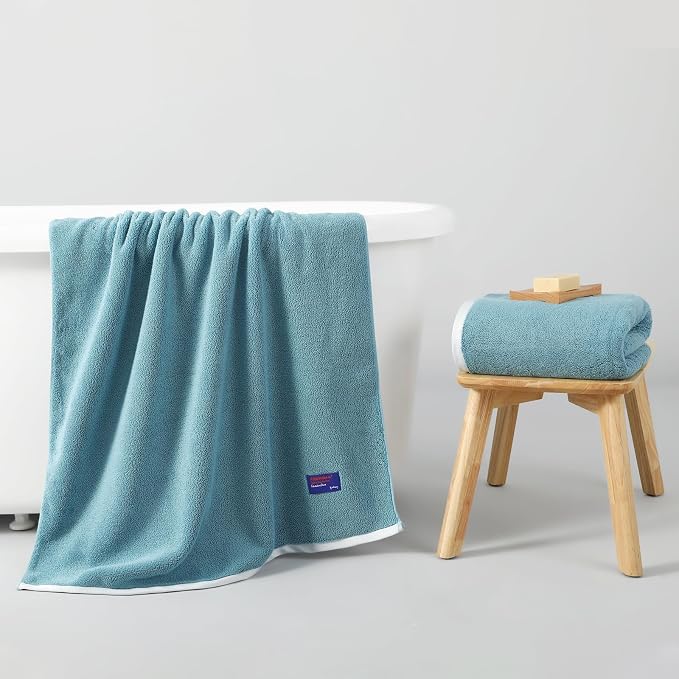 REDKISS 100% Cotton 2 Pack Luxury Bath Towels 27 x 54 Inches, Oversized Bath - Image 7