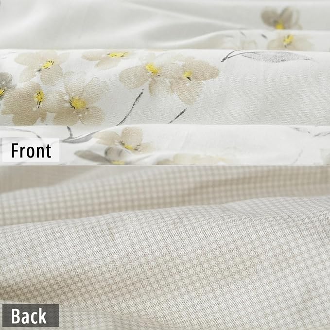 LEMIROE Floral Cotton Comforter Queen Size - Image 4