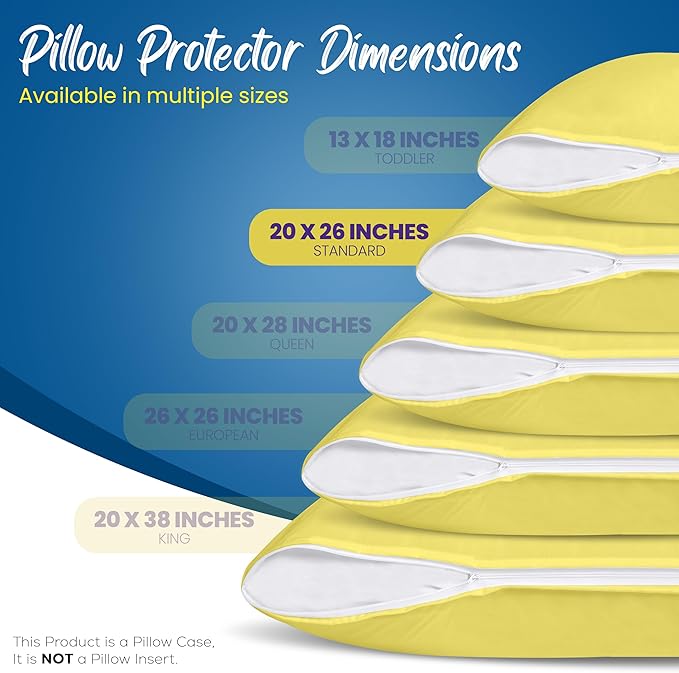 Utopia Bedding Premium 100% Waterproof Pillow Protectors - Image 2