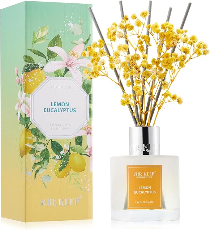 Airkeep Reed Diffuser Set, 3.38 fl oz by Airkeep