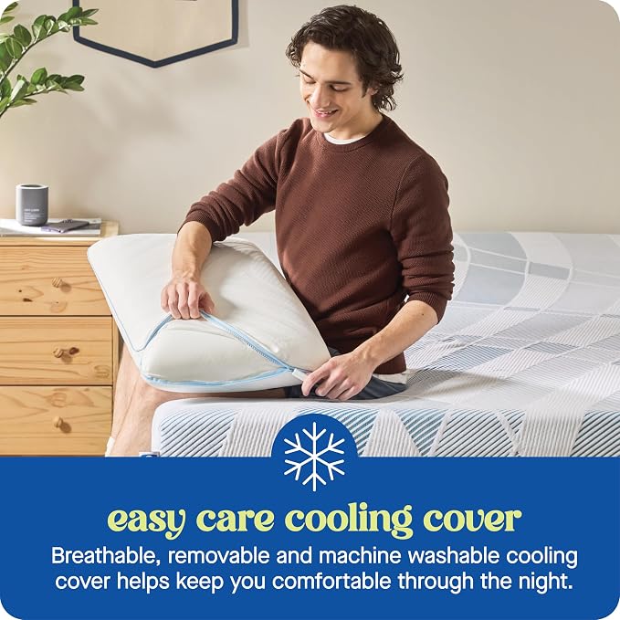 Sealy Dreamlife King Size Memory Foam Cooling Pillow - Image 7