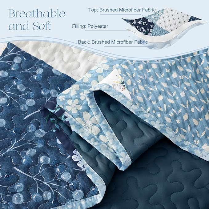 Exclusivo Mezcla Reversible Boho Quilts Twin Size - Image 4