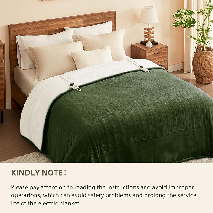 Homemate Electric Heated Blanket Full - Image 8