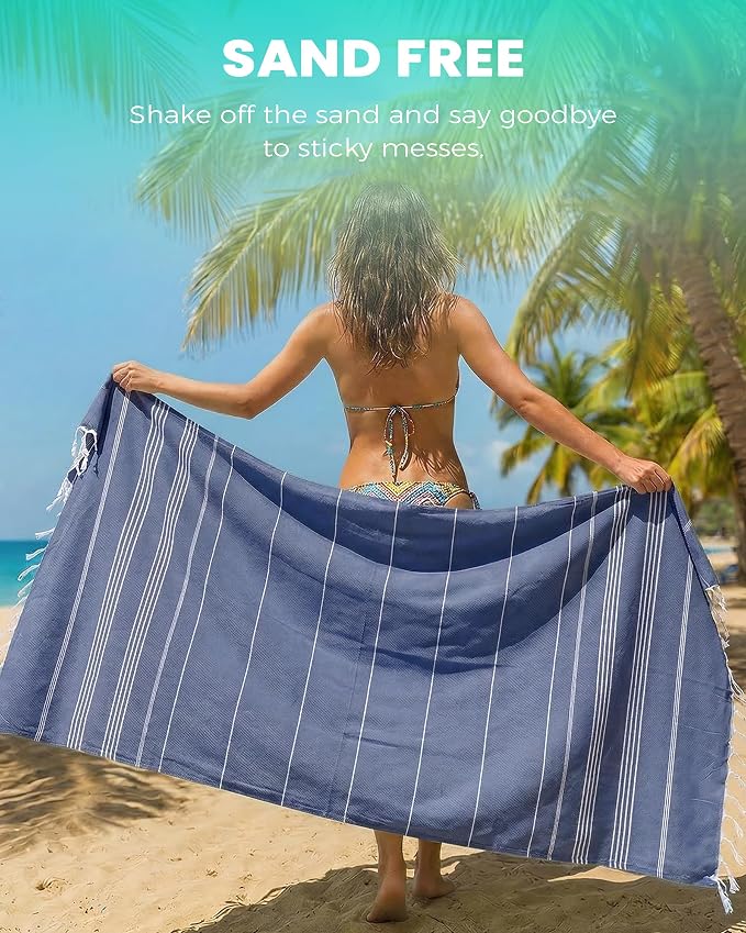 Turkish Beach Towels Yoga Blanket Gym Workout Towel Mens Birthday Gift Ideas - Image 3