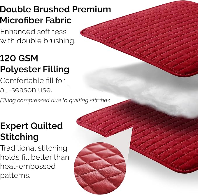 Southshore Fine Living, Inc. Red Quilt King Size Set - Image 3
