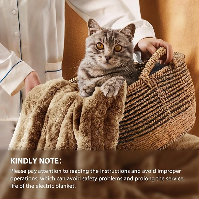 Homemate Electric Heated Blanket Queen Size - Image 6
