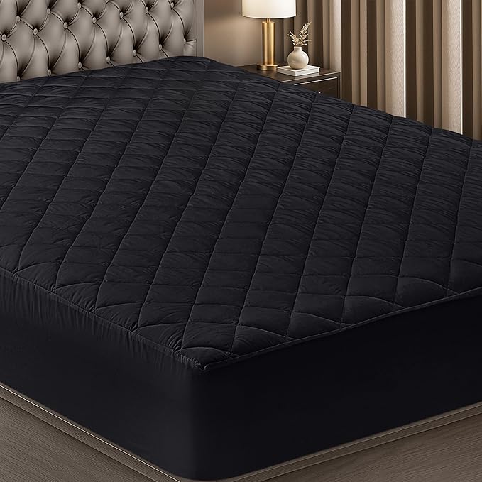 Utopia Bedding Quilted Fitted Mattress Pad, King Size, Elastic Fitted Mattress by UTOPIABEDDING