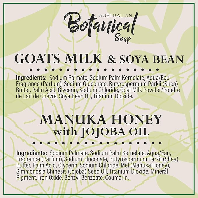 Australian Botanical Goats Milk Soap and Manuka Honey 6.6 OZ, Triple Milled - Image 9