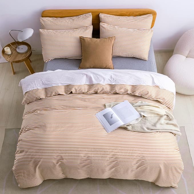 JELLYMONI Queen Duvet Cover Set, Cotton Duvet Cover 3 Pieces - Image 3