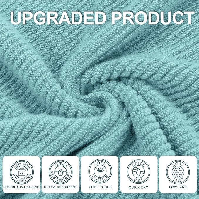 Luxury Bath Towels, Lightweight Bath Towels, Shower Towel - Image 2