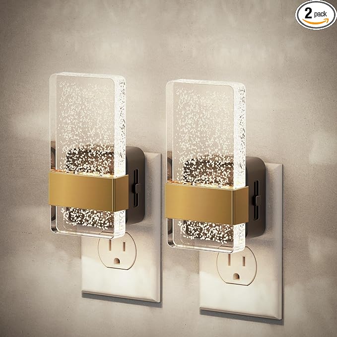 JandCase Night Lights Plug into Wall, Dusk to Dawn Sensor, 5000K White LED by JandCase