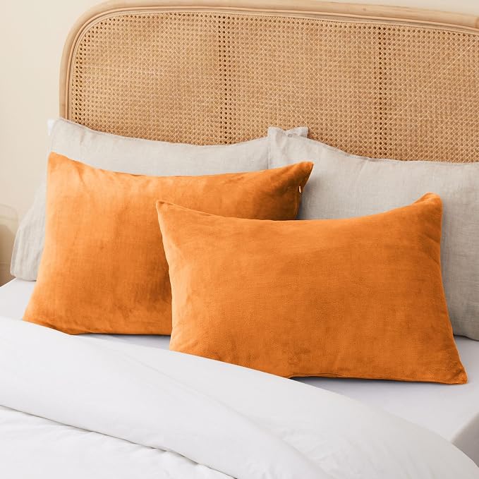 BEDELITE Flannel King Size Pillow Cases Set of 2, Super Soft Fleece Pillowcases - Image 8