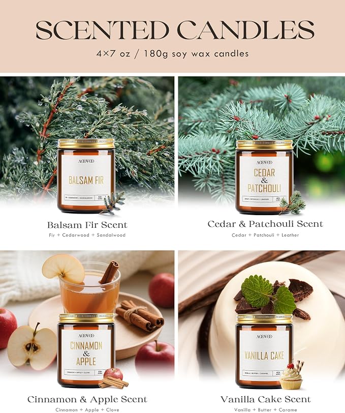AOOVOO Christmas Candle Set - Image 5