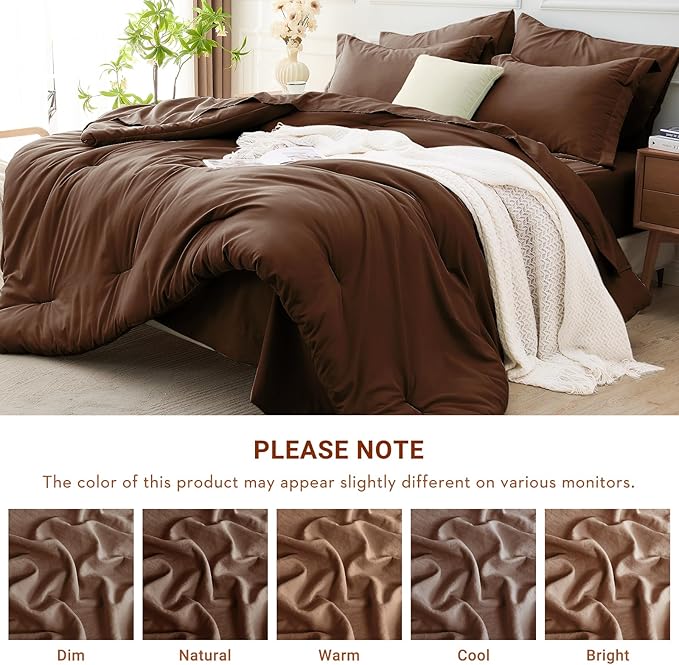 MUXHOMO 5 Pieces Twin XL Comforter Set, Soft Bed in a Bag Twin XL Size - Image 4