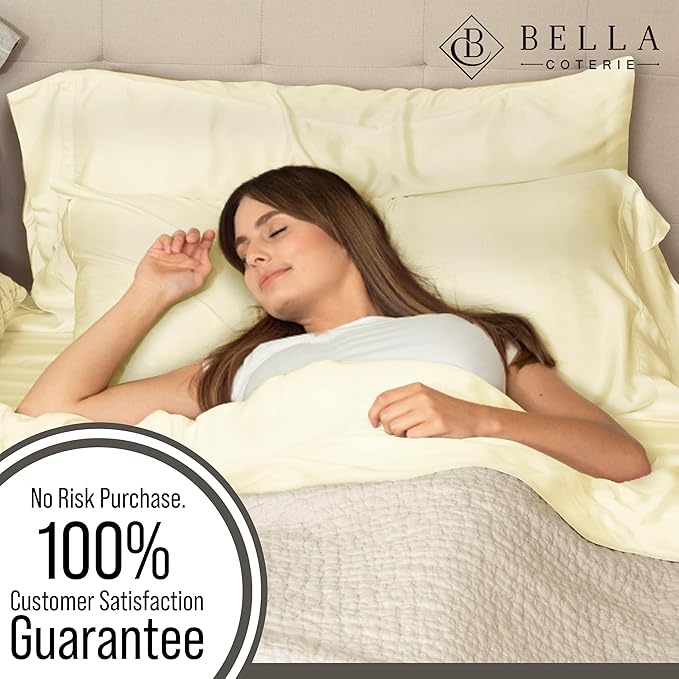 Bella Coterie | Luxury Bamboo Viscose Standard Size Pillowcase Set | 100% - Image 5