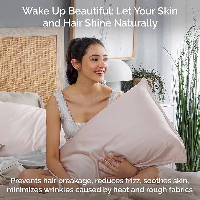 Pillow Cases King Size Set of 2 Pillowcases 100% Viscose from Bamboo Cooling - Image 5