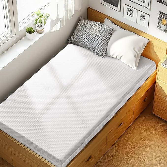 PERLECARE 4 Inch Gel Memory Foam Mattress Topper by PERLECARE-Becausewecare%E2%80%A6