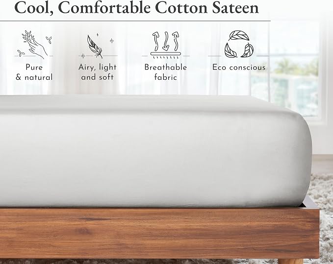 California Design Den 100% Cotton Soft Fitted Sheet Twin Only - Image 7