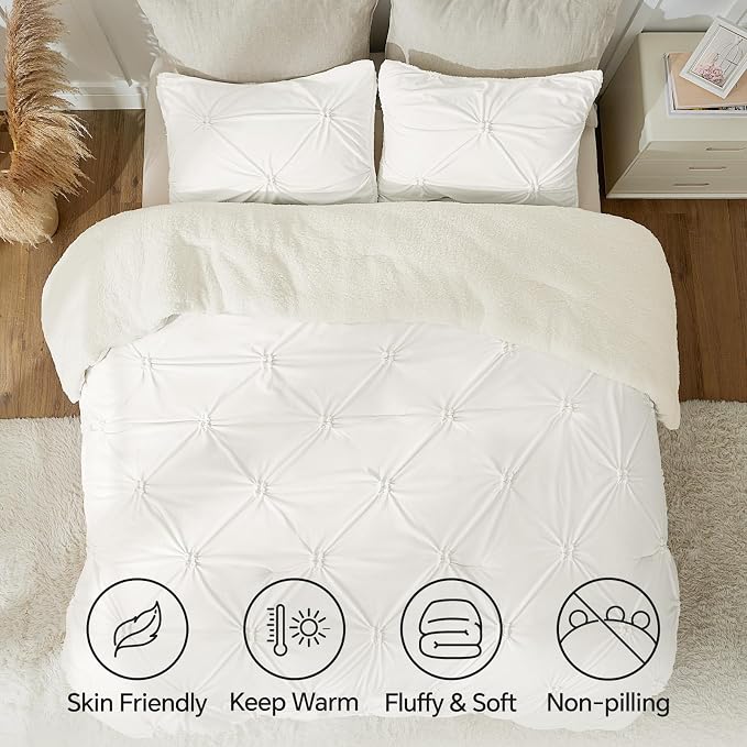 BEDELITE Pintuck Fluffy Twin Comforter Set - Image 6