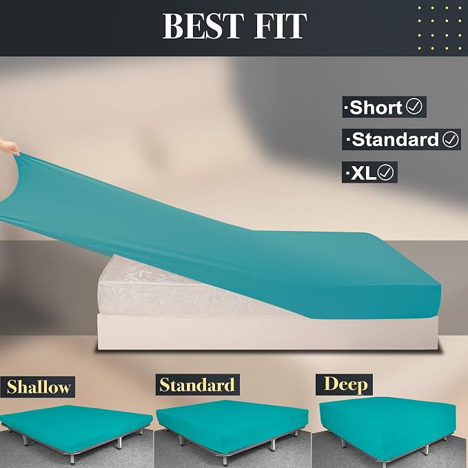 Soft Stretch Twin Size Fitted Sheet Only - Image 4