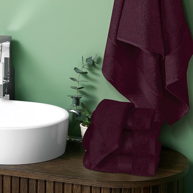 Belizzi Home Ultra Soft 6 Pack Cotton Towel Set, Contains 2 Bath Towels 28x55 - Image 3