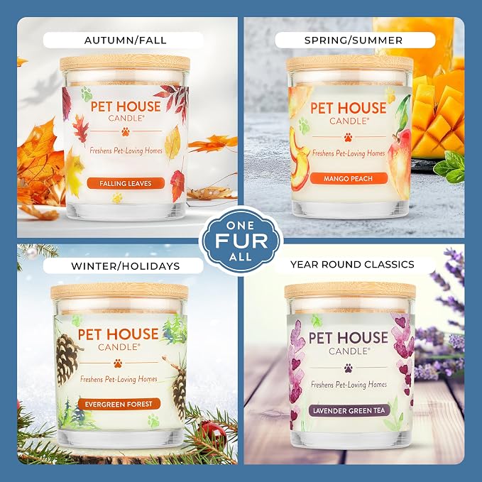 Pet House Candles, Plant-Based, Clean Burning, Long Lasting Pet Odor Candles - Image 4
