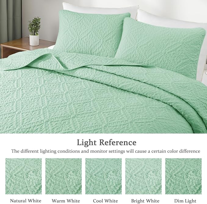 Exclusivo Mezcla Queen Quilt Bedding Set, Lightweight Soft Bedspreads Coverlets - Image 3
