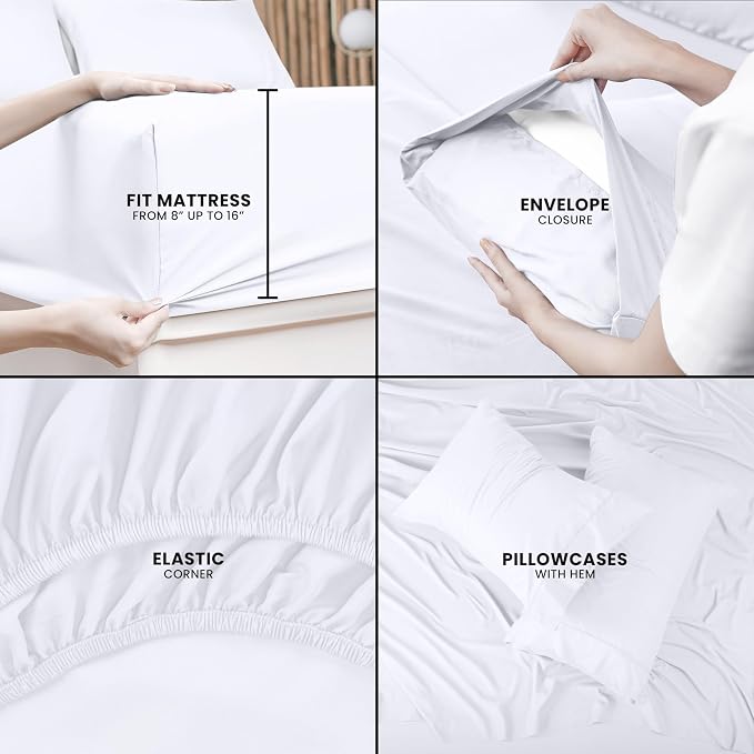 Utopia Bedding King Bed Sheets Set - Image 4