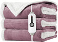 LaffyLo Heated Throw Blanket 50 x 60, Fast Heating Electric Blanket, Dual-Sided by LAFFYLO